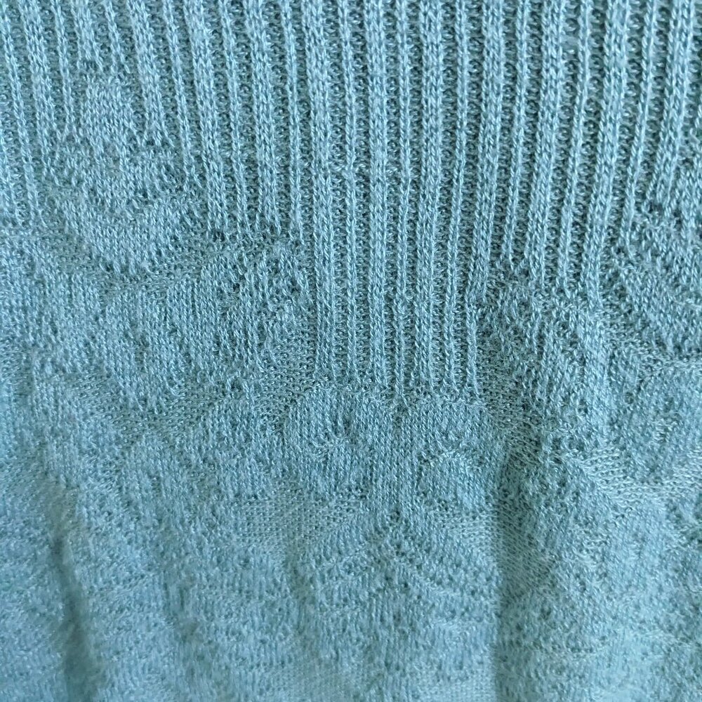 Soft Surroundings Women's Aqua Long Sleeve Sweater Medium - Picture 5 of 7